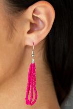 Load image into Gallery viewer, Paparazzi Summer Samba - Pink Peacock Seed Bead Metallic Accent Necklace