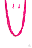 Load image into Gallery viewer, Congo Colada - Pink Necklace
