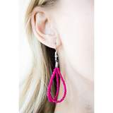Load image into Gallery viewer, PAPARAZZI BRAZILIAN BRILLIANCE - PINK AND SILVER SEED BEAD NECKLACE

